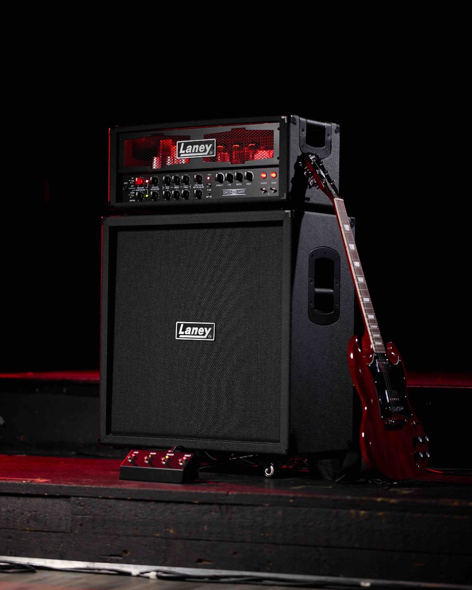 Name the first riff that comes to mind when you see this Black Country Customs Ironheart IRT120H... What are YOU going to play? #laney #laneyamps #Ironheart #BlackCountryCustoms