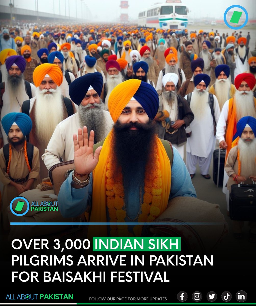 Nearly 3,000 Sikh pilgrims from India have crossed the Wagah border into Pakistan to participate in the annual three-day Baisakhi Mela festivities. During their visit, the pilgrims will also pay homage at Sikh religious sites such as Nankana Sahib and Darbar Sahib in Kartarpur.…