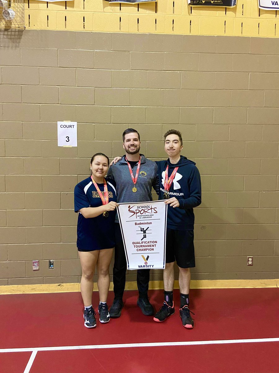 rtobin01's tweet photo. Badminton Regional Champions!! Provincials in May! Such a proud coach. Go Eagles go!!! π¦
πΈ @NLA_School17 https://t.co/dqyDC3kNo9