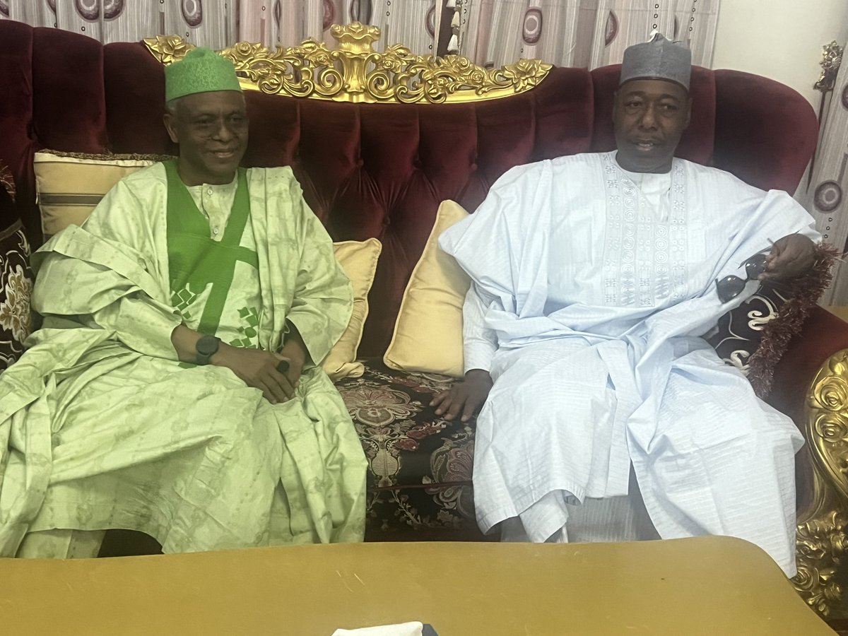 His Excellency Prof. Babagana Umara Zulum has welcomed Malam Nasir @elrufai to Maiduguri. Malam @elrufai will be speaking at a capacity-building workshop of the Borno State Government.