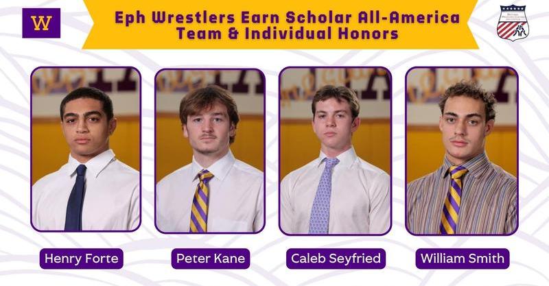 Eph Wrestling Earns NWCA Team Scholar All-America Award &amp; 4 Ephs Named Individual Scholar All-America honorees tinyurl.com/mv83yphk