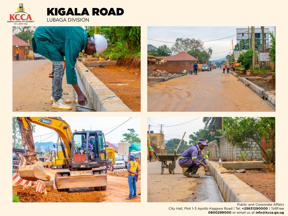 Kigala Road, another #KlaSmartCity road under construction with #KCCAatWork physical progress currently at 99%. Located in Lubaga Division, this road connects communities of Nateete and surrounding areas #ForABetterCity