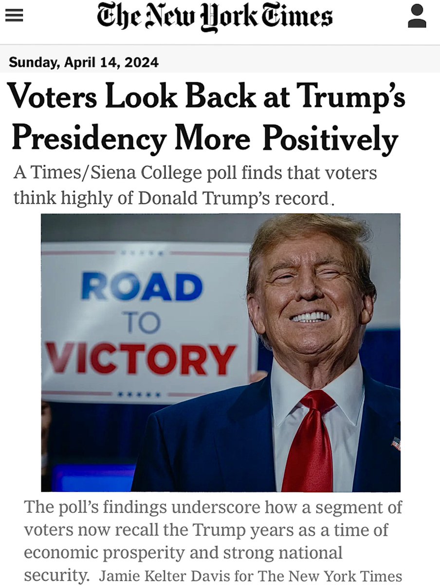“LOOK INTO HIS PERSONALITY”… DONALD TRUMP “CARES ABOUT THE COUNTRY” “A large share of voters see Mr. Trump’s term as better for the country than Mr. Biden's, with 42% rating the Trump presidency as mostly good for the country compared with 21% for Biden.” Maya Garcia, 23,…
