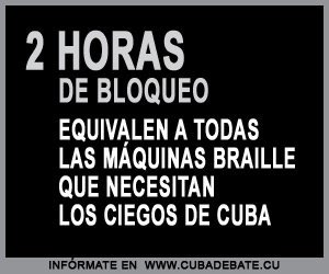 The Blockade prevents blind people in Cuba from acquiring Braille machines. 
Cubans are less likely to live without #Embargo
#LetCubaLive 
#EndTheEmbargo