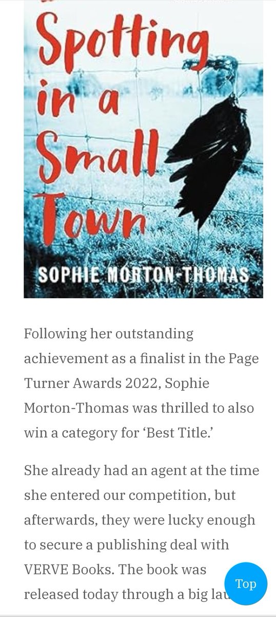 Thanks @PageTurnerAward. Only just seen this! This competition is a great springboard for a writer's career, and I was so chuffed to be a finalist and Best Title winner. #WritingLife #writing #books #BooksWorthReading #bookspotlight #readingcommunity #WritingCommunity