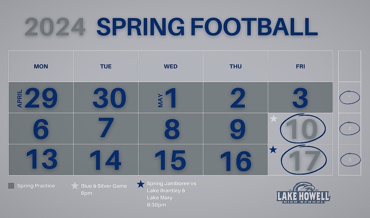 Mark your calendars! Spring football is approaching…⏳#RISEUP #HawksNest #HawkStrong #LHHSFootball