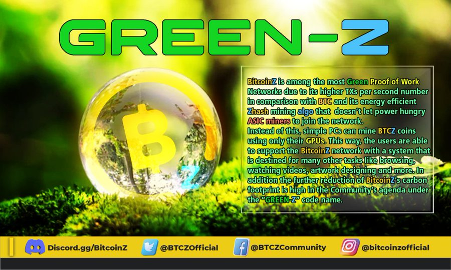 BitcoinzCrypto's tweet photo. Learn why $BTCZ is actually a GREEN pure #Crypto #network NOT another "wannabe" #cryptocurrency utilizing PoS &amp; acting as #Central authority
#Bitcoin #Ethereum $BTC $ETH $USDT $ICP $DOT $SOL $AVAX $LINK $MKR $QNT $OKB $BNB $BCH $XMR $LTC $DOGE $EGLD $TAO $BSV $WIF $NEO $AR #100x https://t.co/m57Tf20Sl2