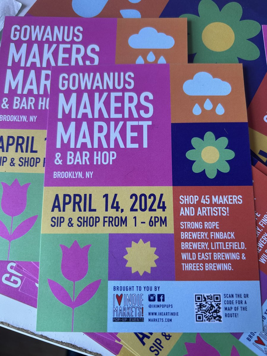 EverSinceNuYork's tweet photo. If anyone in Brooklyn needs something to do today! I’m working my first market selling crochet plushies https://t.co/HfjYegynco