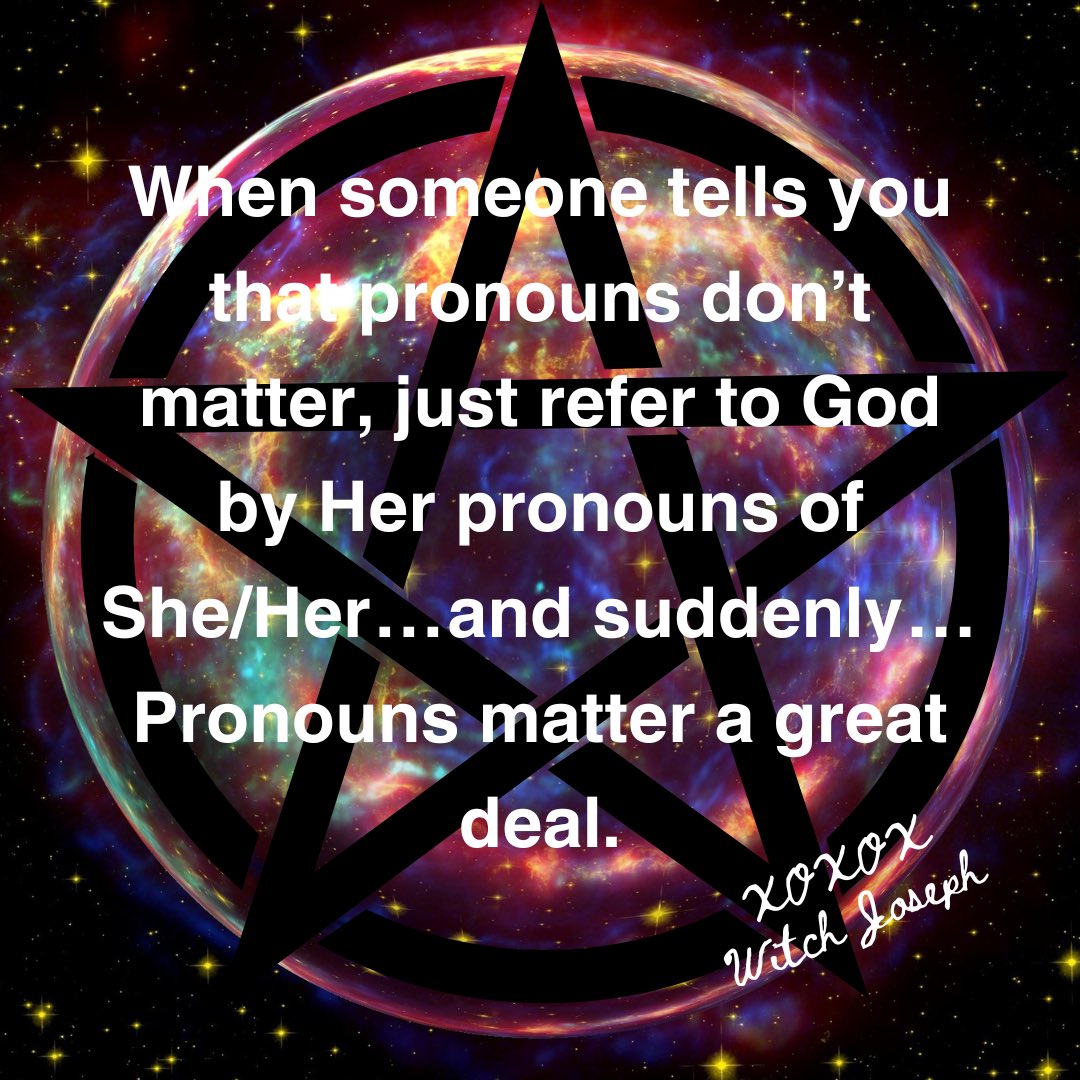 Try it out for yourself xoxox #godherself #pronounsmatter #godthemother #witchjoseph