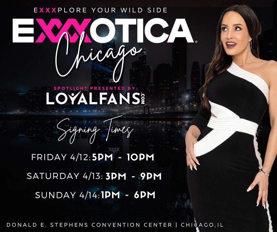 TODAY is the last day of @EXXXOTICA Chicago & you don't want to miss it - I will be there at the @realloyalfans booth signing from 1-4 PM - so make sure you stop by and say HI! 💖#ExxxoticaChicago #RealLoyalFans #EXXXOTICA #TheRealLisaAnn Tickets: exxxoticaexpo.com