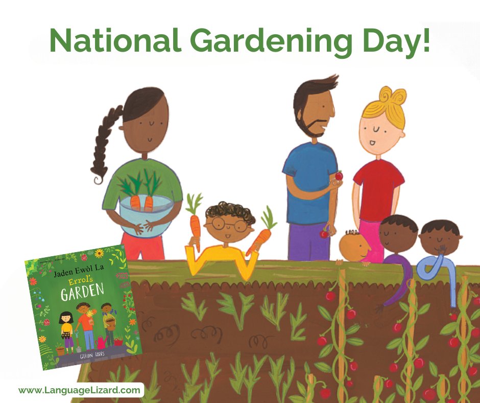 It's #NationalGardeningDay! Celebrate with Errol's Garden, a heart-warming tale about how one boy's garden unites a diverse community. Get your copy today at zurl.co/fOEt! #kidsbooksaboutgardening #bilingualchildrensbooks #childrensbooks