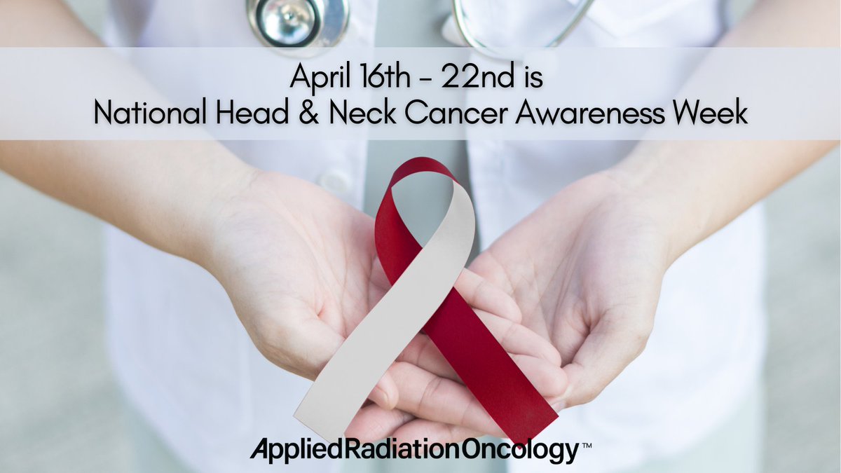 This week is National Head & Neck Cancer Awareness. In recognition of this, we will be sharing articles, news, and cases on this topic! @hncalliance #OHANCAW #HeadandNeckCancer #CancerAwareness #RadOnc