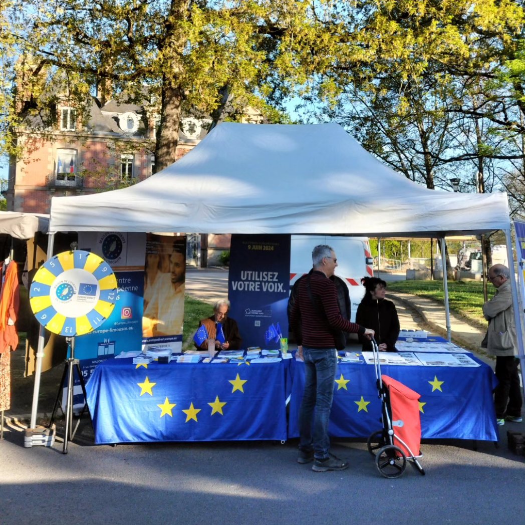 🌞🇪🇺 Bel accueil chaleureux au marché de #Panazol par la municipalité et le comité de jumelage 🇨🇵🇩🇪🇪🇦 pour échanger avec le public sur l'Europe et les futures élections européennes 🗳️🇪🇺 !

🙏Merci à eux !

#utilisezvotrevoix  #elections2024 #marché #picanya #marktelbach #vote