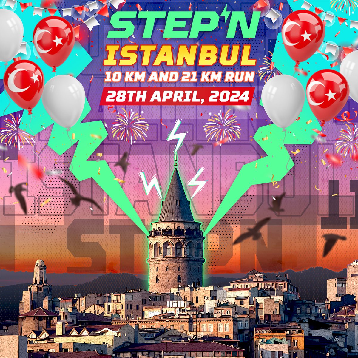 Sevgili arkadaşlar, 28 Nisan’da İstanbul Yarı Maraton’unda 10km ve 21 km parkurlarda koşmak yürümek isteyen var mı? Stepn Takımı kuracağız. @Stepnofficial #STEPN