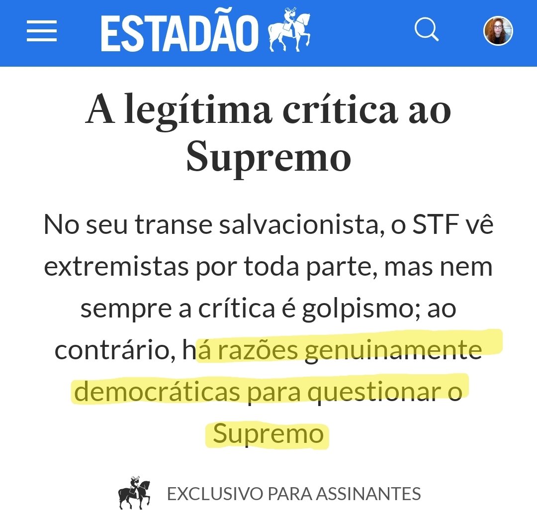 Daqui a pouco, o Estadão será incluído no inquérito da milícias digitais