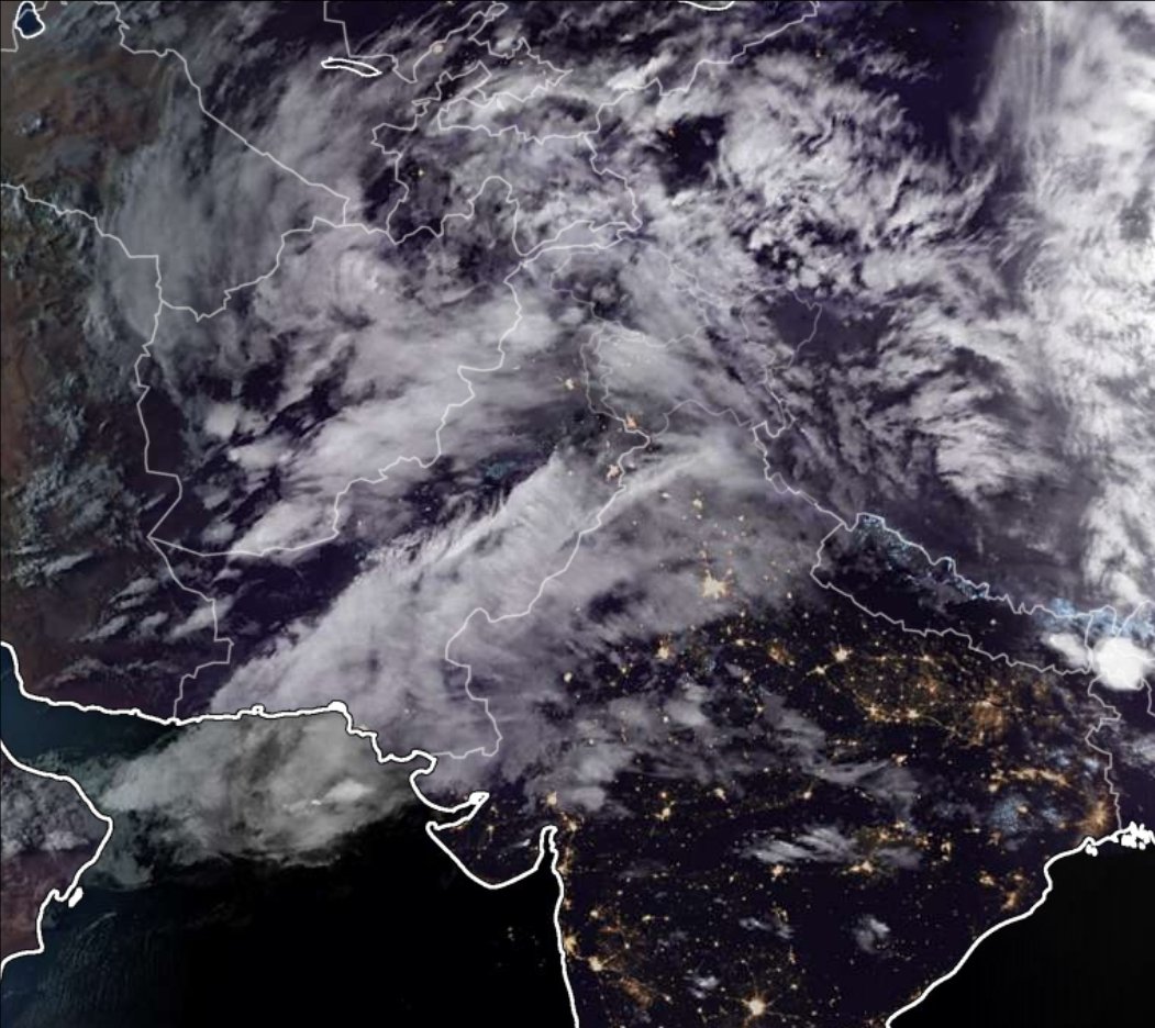 ♦️Thunderstorm with Duststorm followed by Light to Moderate Rains, intense rains with hails at isolated places is likely in North-West Punjab Tomorrow.
