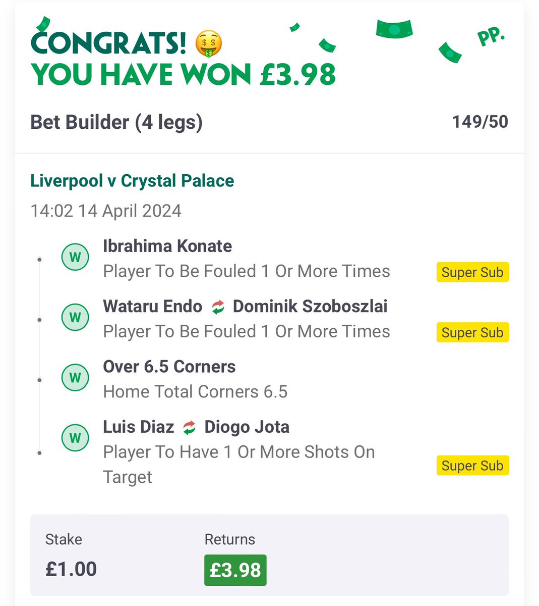 _NotNilc's tweet photo. @AndyRobsonTips Cheers mate, drinks on me 😉 https://t.co/DHtIfvgSoB