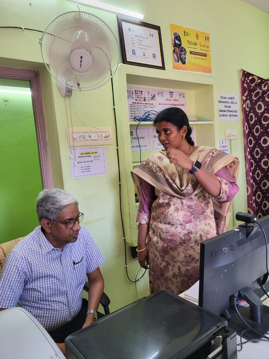 Shri: Anil Kumar Lahoti , Chairman - Telecom Regulatory Authority of India(TRAI ) visted Ramanathapuram CSC today and appreciated VLE Smt: Thillai Revathi for the good work she is doing through her CSC.

<a href="/CSCegov_/">CSCeGov</a> 
<a href="/csc_south/">Vinod Kuriakose</a>
<a href="/sanjaykrakesh/">Sanjay K Rakesh</a>