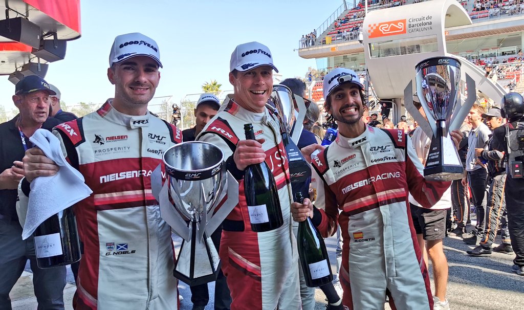 European Le Mans 🏁
4H Barcelona - RACE 1

#24 John | Colin | Albert 
P3 after 137 laps🍾

#27 DDH | Nico | Will
P13 after 131 laps

A hard fought ProAm podium &amp; a difficult first Pro race. 

#ELMS | #4HBarcelona