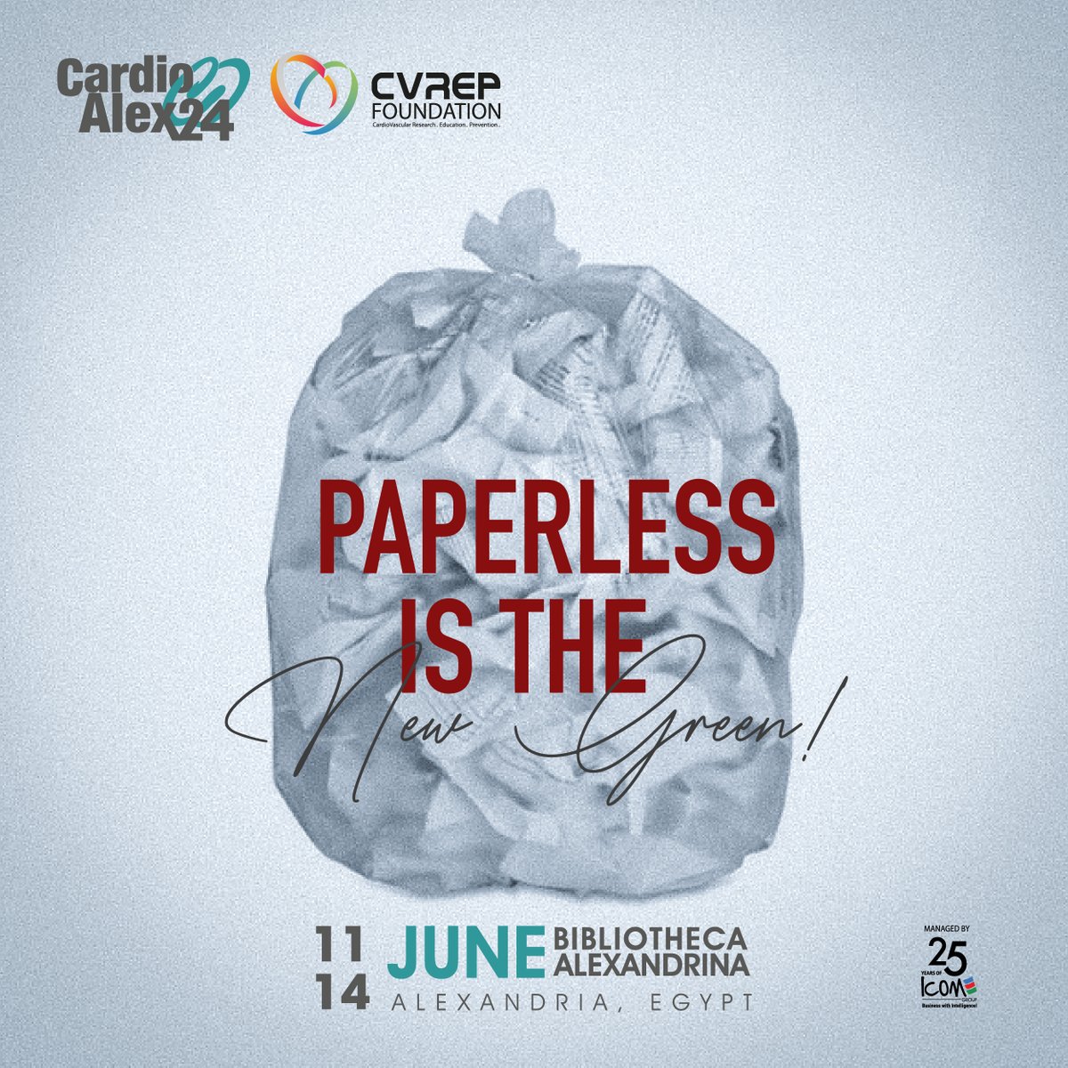 CardioalexC's tweet photo. Paperless is the new green! CardioAlex utilizes digital tools to minimize paper handouts.
๐ฅ Proudly organized by @group_icom
๐ https://t.co/PMHRoQei4F
๐ 11 โ 14 June, 2024
๐ Bibliotheca Alexandrina
#CardioAlex #BeatsofHope #Recycle #EcoFriendlyConferences https://t.co/momR9IGtqD