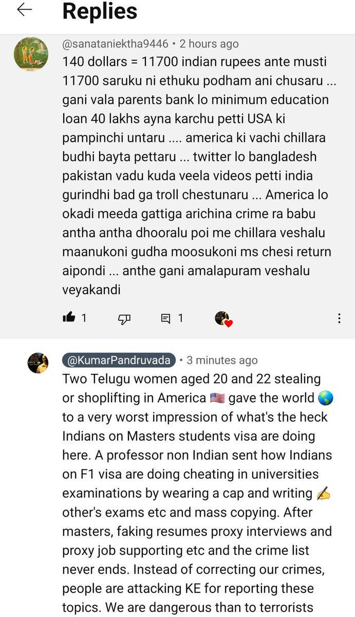 #India for Telugu people- Telugu comments. English reply for everyone out there. This is what majority Indians students on F1 visa are doing hence from India, students are dying for Masters as getting job $5000 a month is very easy. I will post a screen shot to understand better