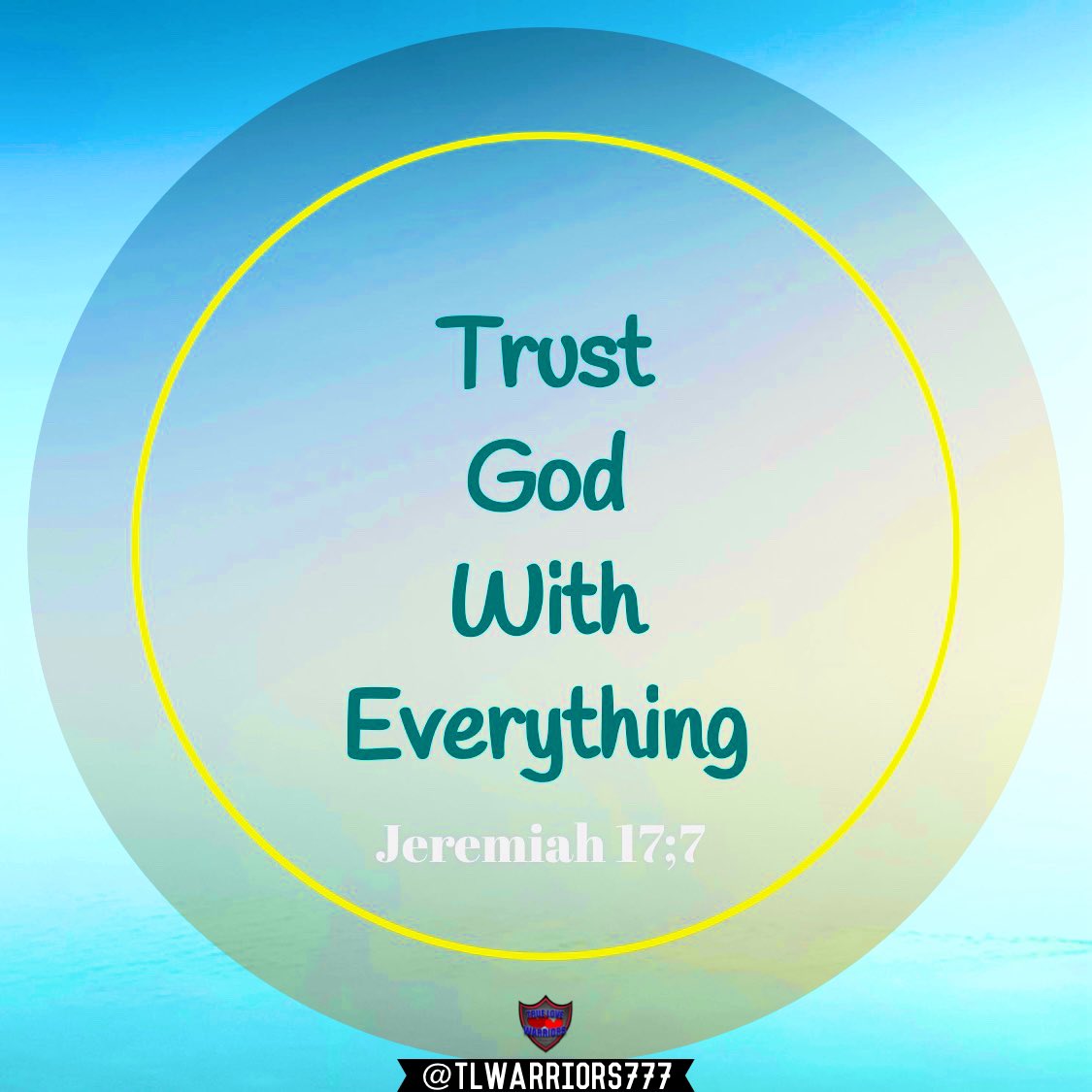 “But blessed is the man who trusts in the Lord, whose confidence is in Him.” Jeremiah 17:7