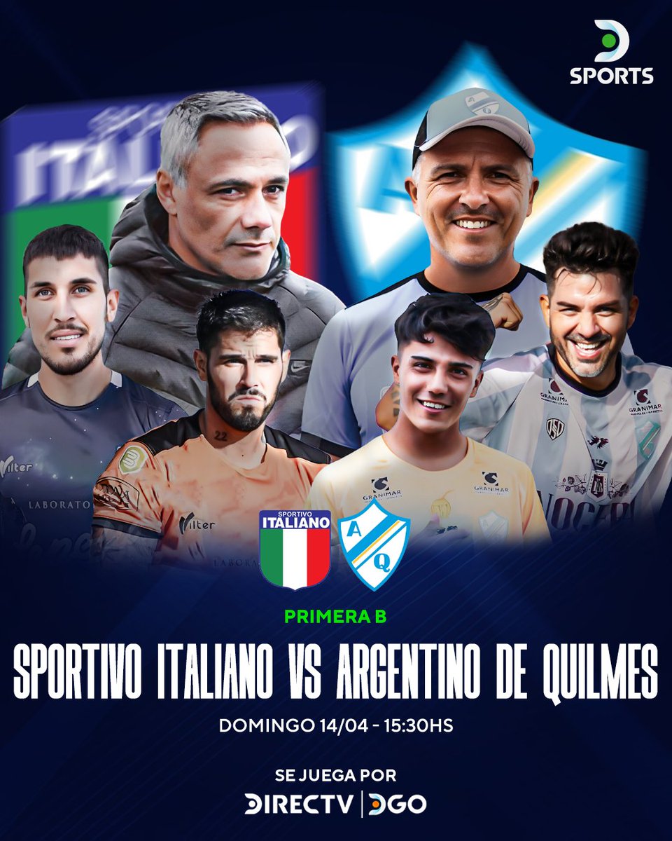 ¡DOMINGO DE #AscensoEnDSports! ⚽🇦🇷

▶ Sportivo Italiano se enfrenta al líder de la Primera B Metropolitana, Argentino de Quilmes, por la fecha 12 del torneo Apertura.

¿Quién ganará? 🧐

📺📲¡Míralo en #DSPORTS y @DGO_Latam!