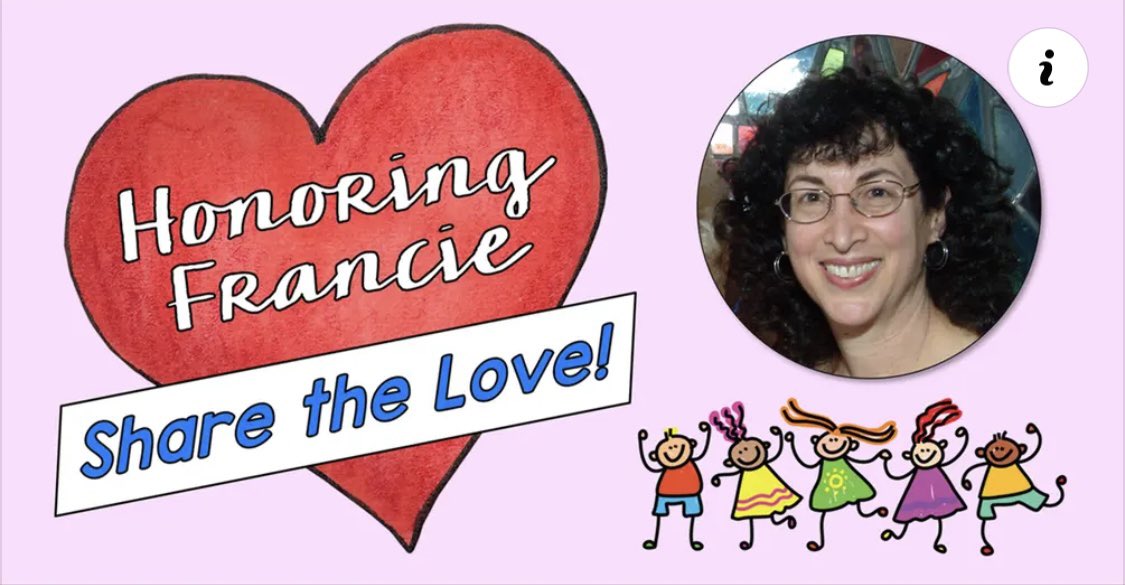 The Tribute contest to honor Francie starts today on @CaringClassPage. To enter, donate and fill out the Rafflecopter entry form you'll find on this page: lauracandler.com/honoring-franc… The more you donate (up to $15), the more chances you'll have to win one of 20 fabulous prizes! 💕