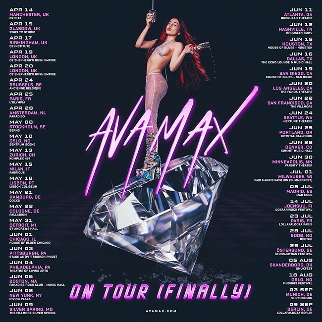 Ava Max Tour tweet media