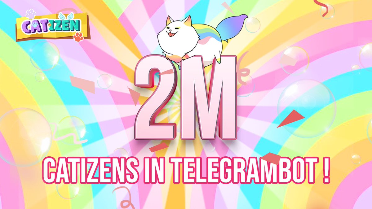 📣 Catizens! Catizen going online for less than 1 month, we have amassed 2M Catizens in Kittyverse!🌏 🔥Here are some data we'd like to share🔥 🐾 Total In-Game Catizens: 2M 🐾 DAU: 422K 🐾 On-Chain Meows: 193K 🐾 On- Chain Transactions: 2.3M 😺 Kitties witness and accompany…