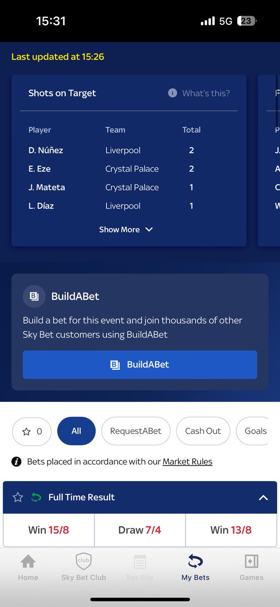 cooking1980's tweet photo. @SkyBet why is this a loss? Please update https://t.co/xl2mEQmiCg