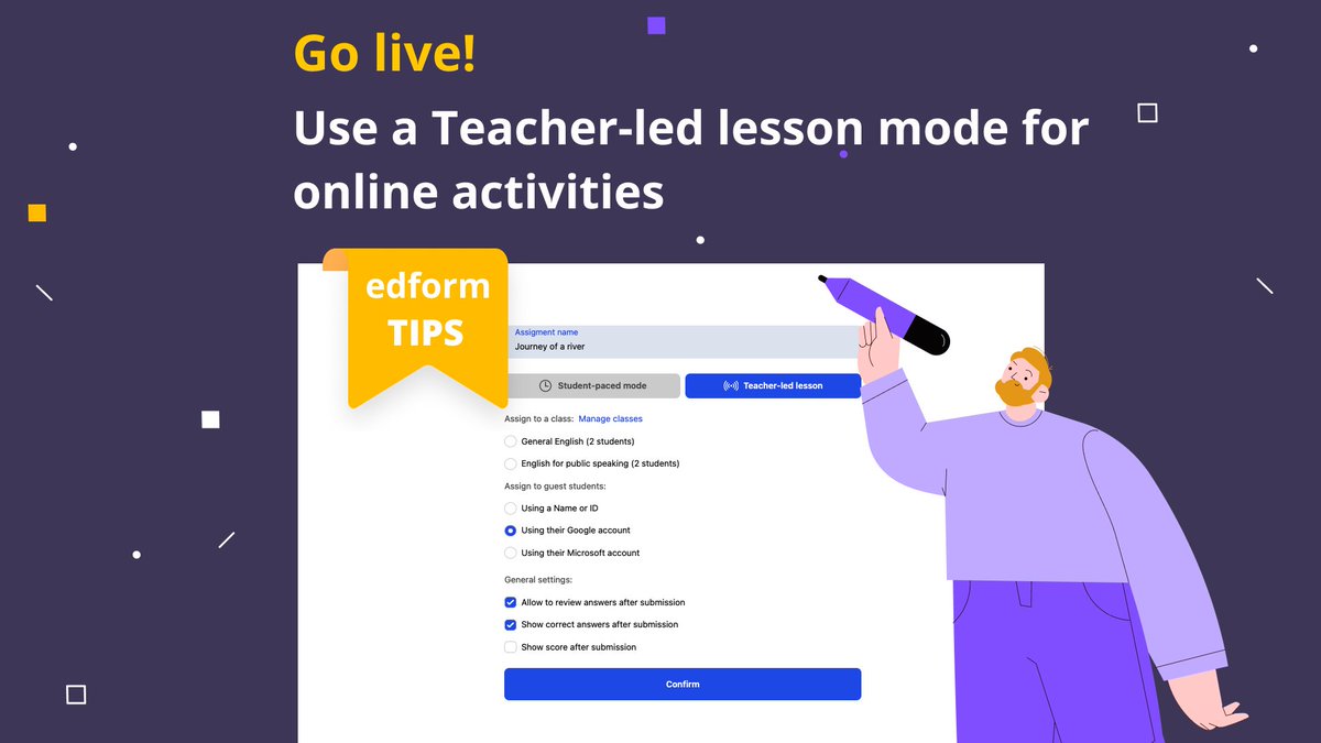 edform_com's tweet photo. 👩‍💻Edform, it’s not just for homework. Choose the Teacher-led lesson mode and assign tasks online.
#edtech #TEACHers #teacherstudent #onlineclasses #k12 #school https://t.co/NRFPoMIqfM