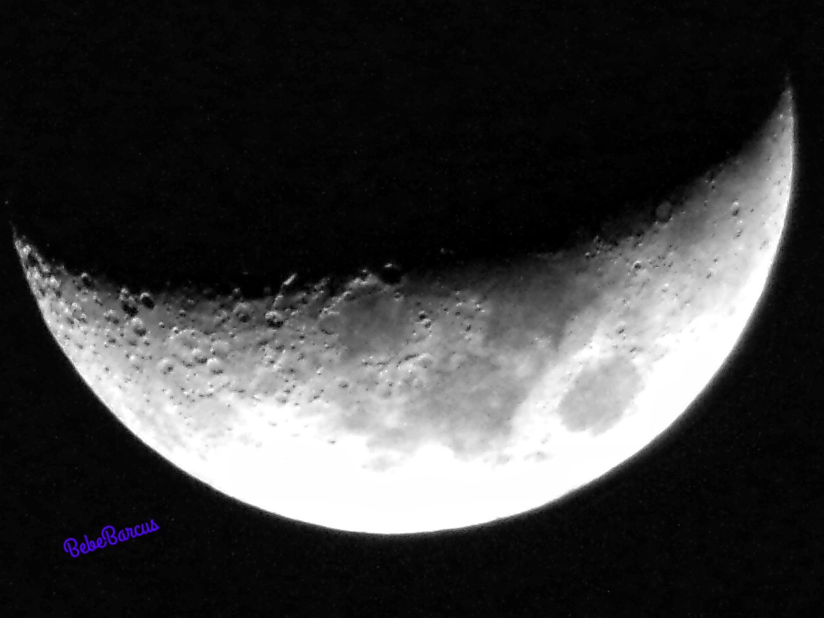Last night’s moon. 🌙 🤩
 #welivehere  #FLwx #twitternaturecommunity #StormHour #thephotohour #accuweather #weathernation #foxweatherdesk #sunset #sunsetphotography #Florida #moon #crescentmoon