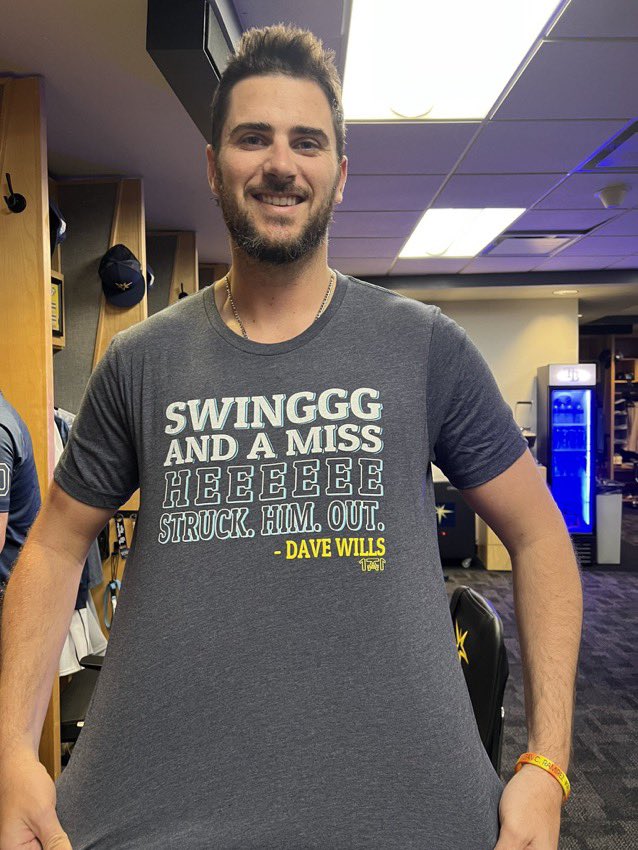 1771Designs's tweet photo. If you’re at the Rays game today wearing Dave’s shirt - please tag me in any pictures 🤙🏽 #raysup #davewills #buddybaseball https://t.co/RTiFh0EY4B
