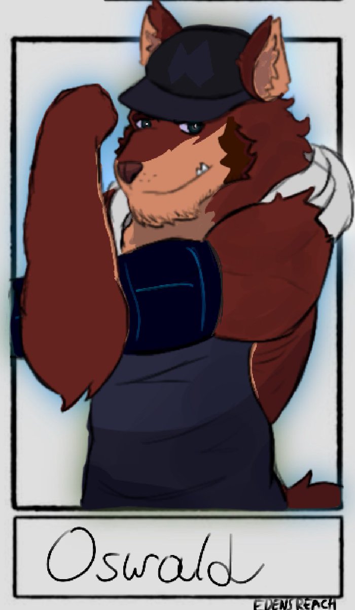 #Oswald from #EdensReachVN has joined the roaster! 😝

#furry #furryart