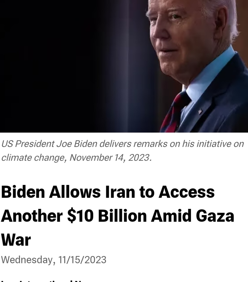 PURE EVIL: The Biden administration deliberately started this war by signaling to Iran that it would be OK to attack Israel. Here's how: -released $6 billion in frozen funds to Iran on 9/11 despite objection from Congress. -Iran funds, organizes and coordinates the Oct. 7…