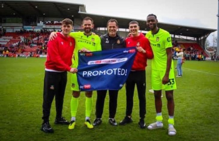 Congratulations to former @student Liam Hall on gaining promotion to League One with @Wrexham_AFC. Incredible effort from this super side 👏🏼🙌🏼