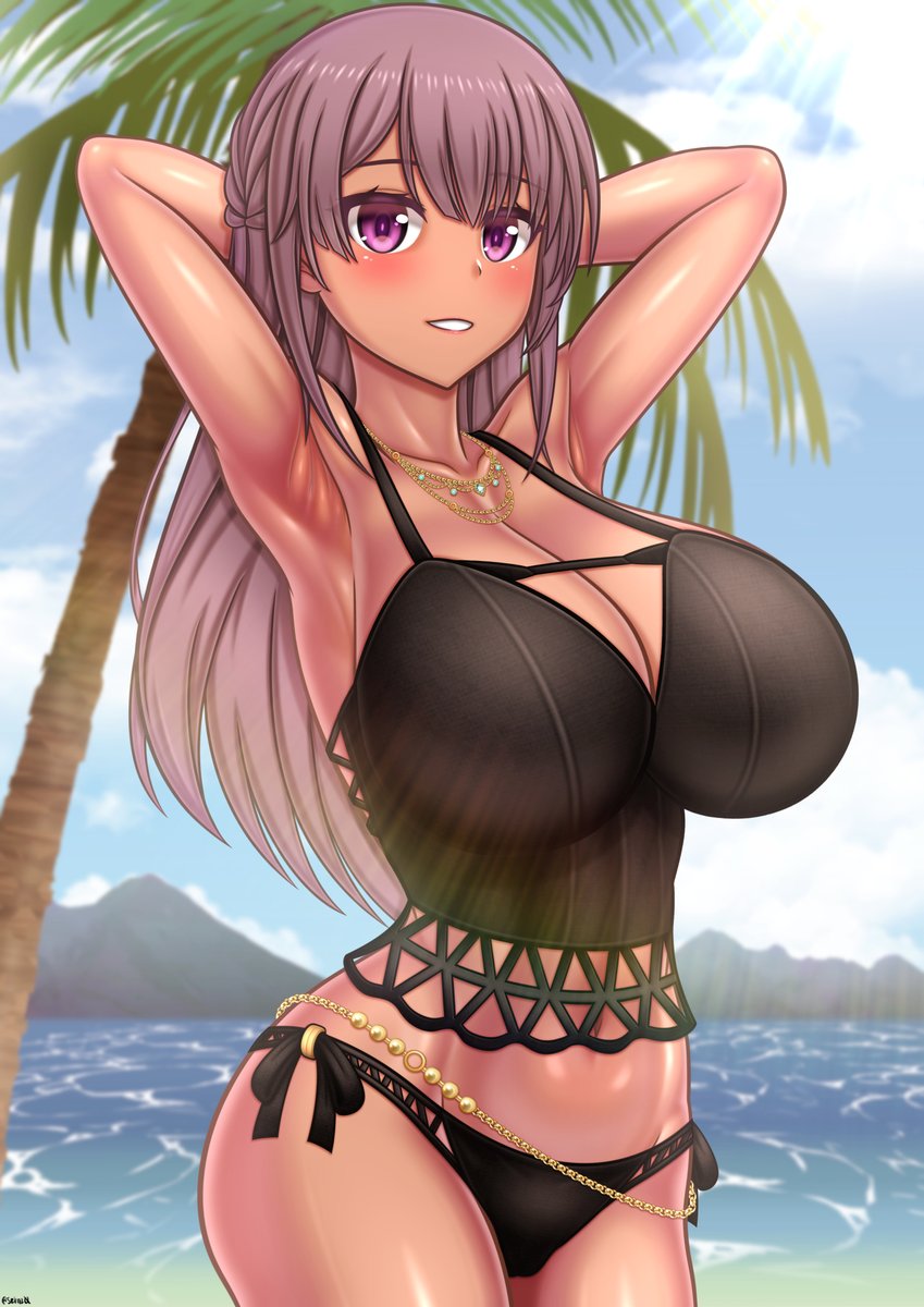 #気温が高いので気が早いが水着絵が見たい 