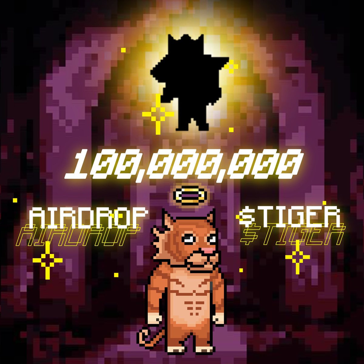 LEGENDARY AIRDROP OF 100,000,000 $TIGER 🚀 $TIGER is the first meme token on #TON with a utility. The coin will become the main game resource in the future game from Pixel God, and you can mine it right now. t.me/tiger_drop_bot… It’s not too late start farming!