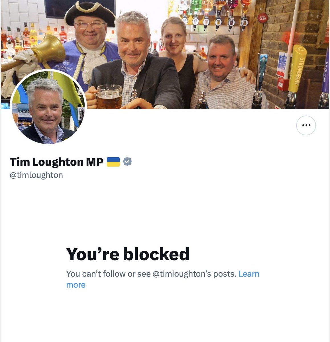 The moment when you post the £5.40 expenses claim by @timloughton to visit the Shoreham air show disaster victims memorial in his East Worthing and Shoreham constituency at the Shoreham Toll Bridge in 2015 and he blocks you. Yes, that moment