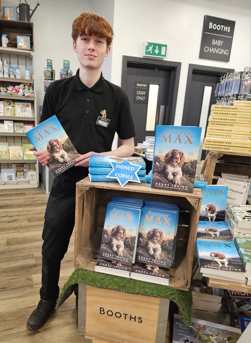 Jacob at Keswick has limited signed hardback copies of Forever Max! 🐾📖