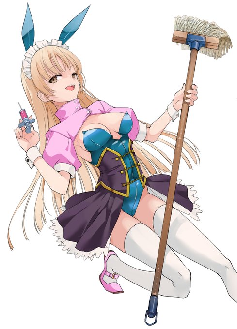 ナースとメイドとうさみみとバニーガール属性もりもりクレアさん#描いたよクレアさん 