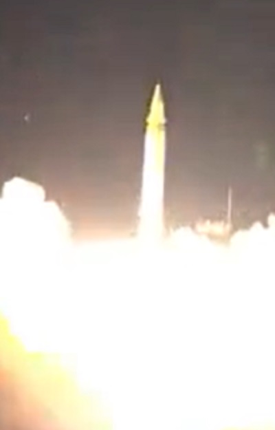 First launch video. Missile looks like one of the newer Emad versions to me. Second one might be Emad or a Ghadr version (basically same as Emad but without precision guidance). Liquid propellant turbopump screech at 1:14.