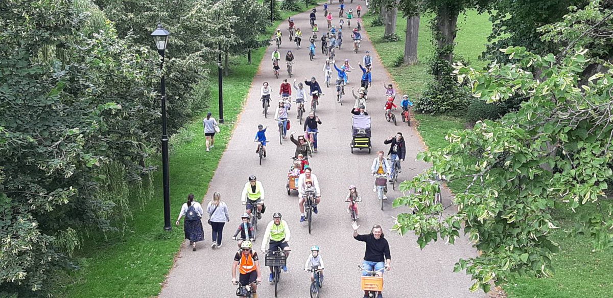 7 days until Kidical Mass in Shrewsbury! Meet on Sunday 21st April, 10am, William Clement Memorial in the Quarry Park. We’ve got a simplified route for 2024 which stays inside the river loop.