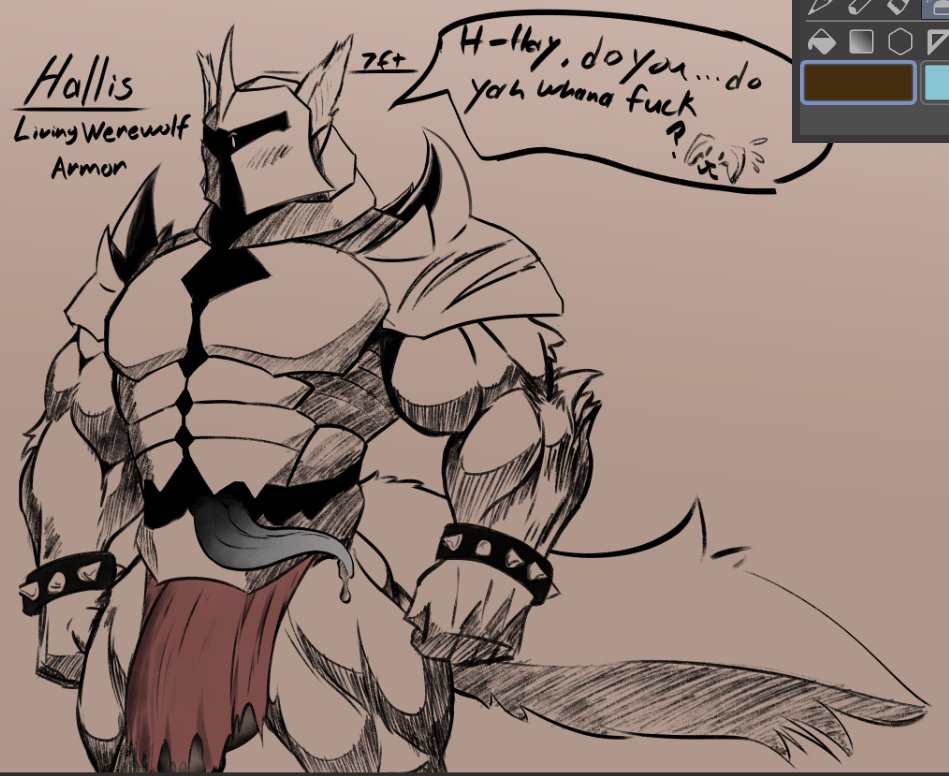 ( morning warm up) 'Anyone going to help him out? He's been working all day as the dungeon boss and now he's enjoying the night off and looking for some good fun. Warning though, not even a condom can protect you from how viral he is uwu. So be expecting. '