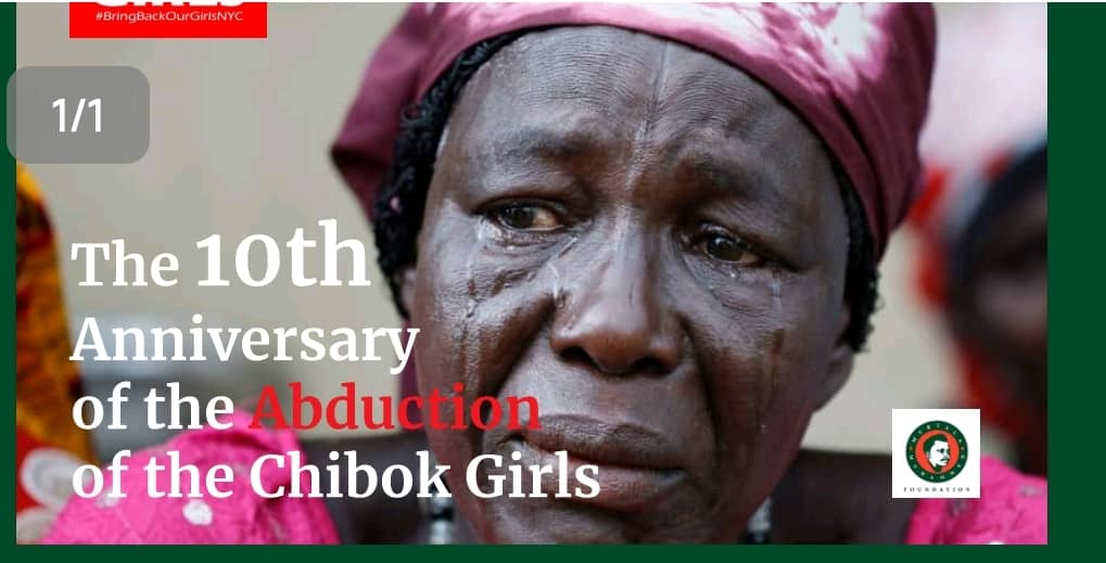 Chibok Girls...Ten Years Gone... Never Forgotten... Remember Their Mothers, Their Loved Ones... Remember Their Dreams.. #April142014. #BringBackOurGirls #ChibokGirls #ChibokSchoolGirls #EducationIsNotACrime Pic: @BrooklynCollege @obyezeks @AishaYesufu @BukkyShonibare