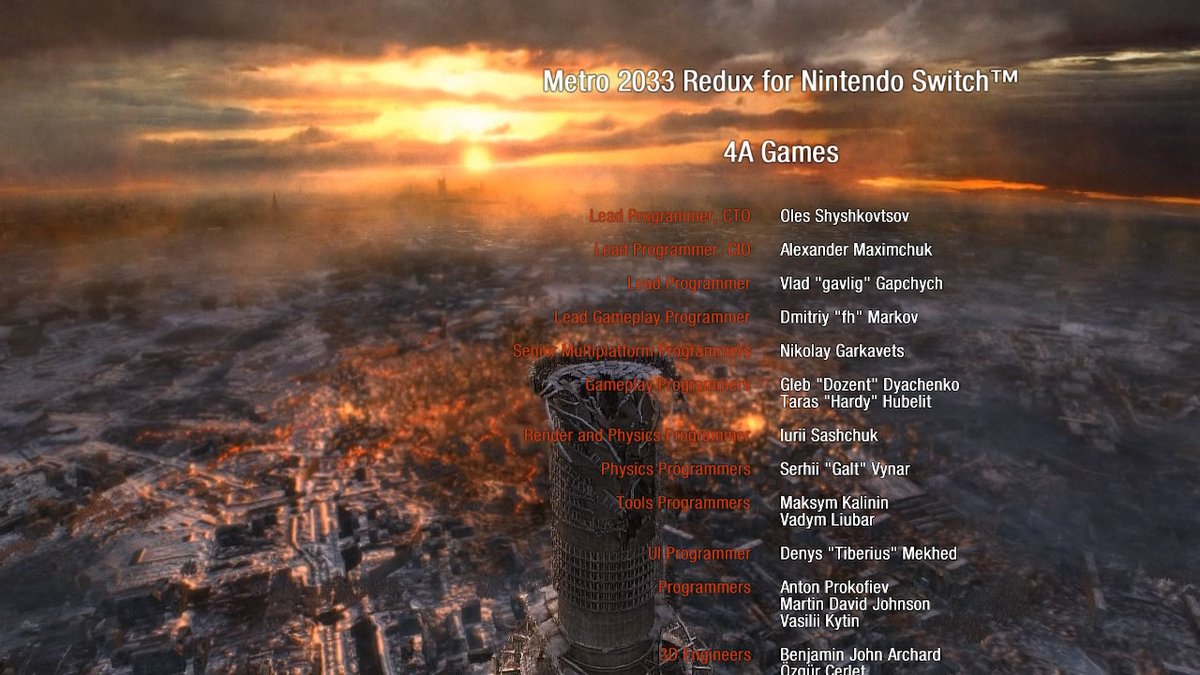 Metro 2033 Redux done #NintendoSwitch