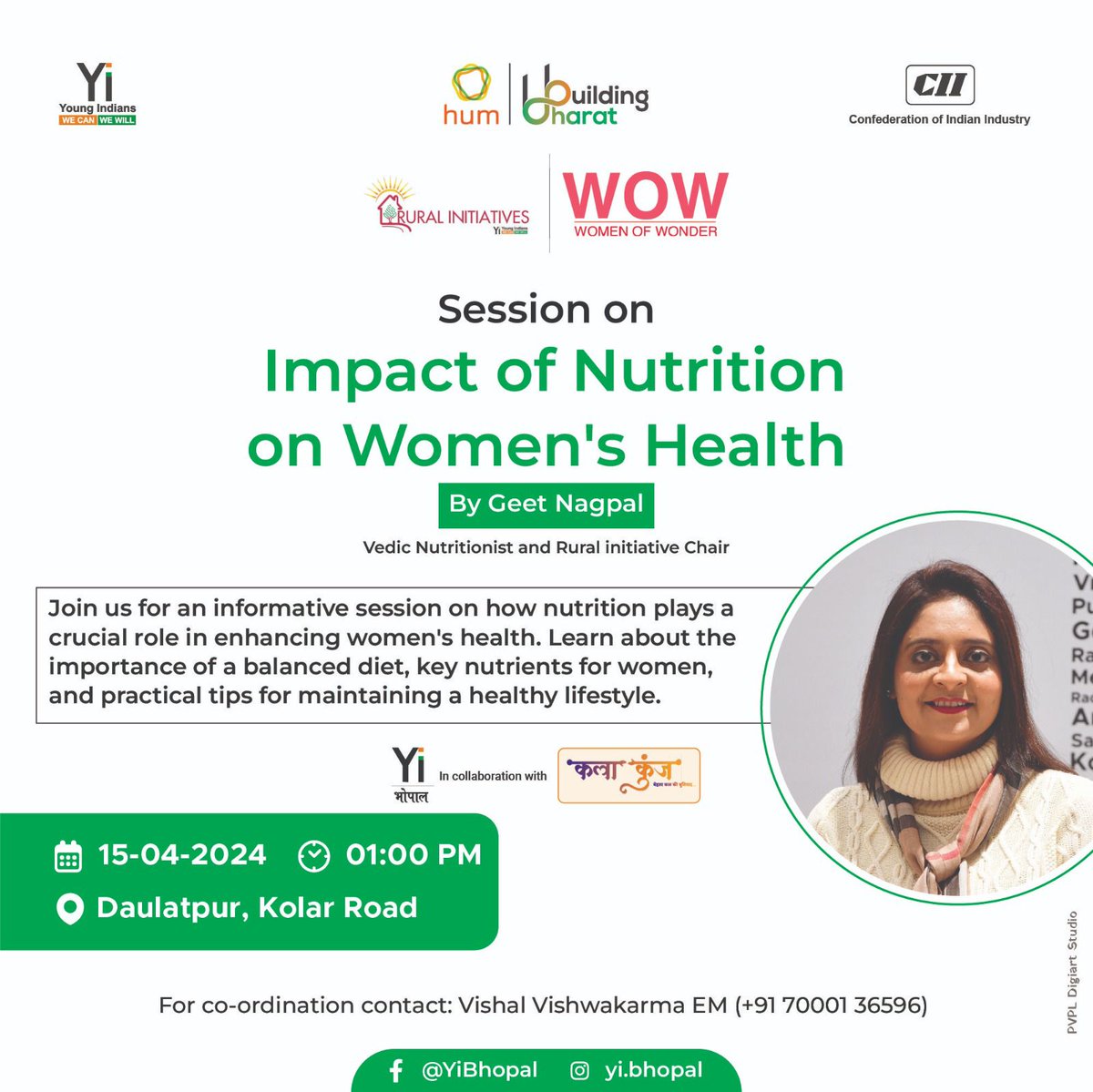 Health is a top priority, and good nutrition is just one way to prioritize health. It's great to see Geet Nagpal, a member of YI and nutritionist herself making a difference towards a healthier India. Thank you Geet ji for being the paragon. #nutrition #UNICEF