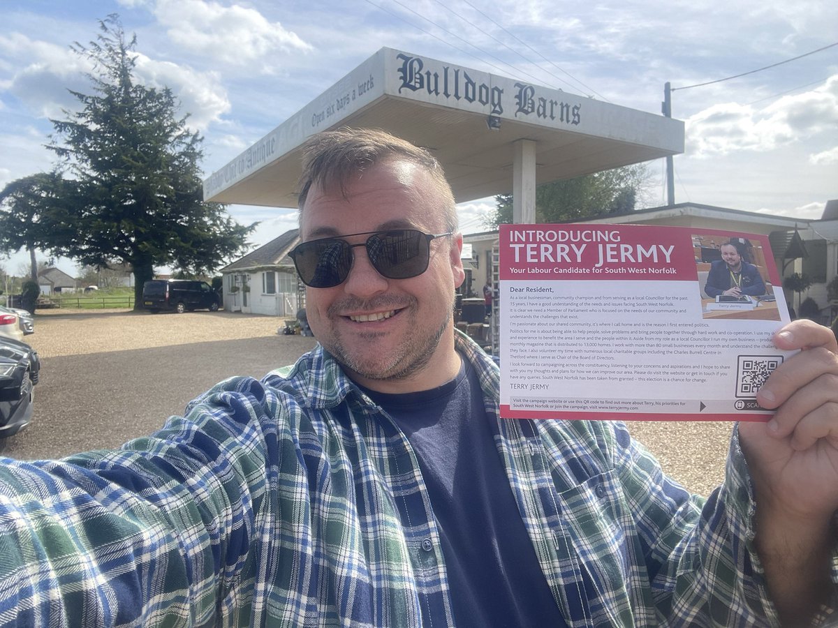 Out campaigning in a very sunny #Mundford & #Northwold again today - couldn’t resist stopping off at Bulldog Barns and a trip to Didlington Nurseries to get some plants for the garden! #SWNorfolk