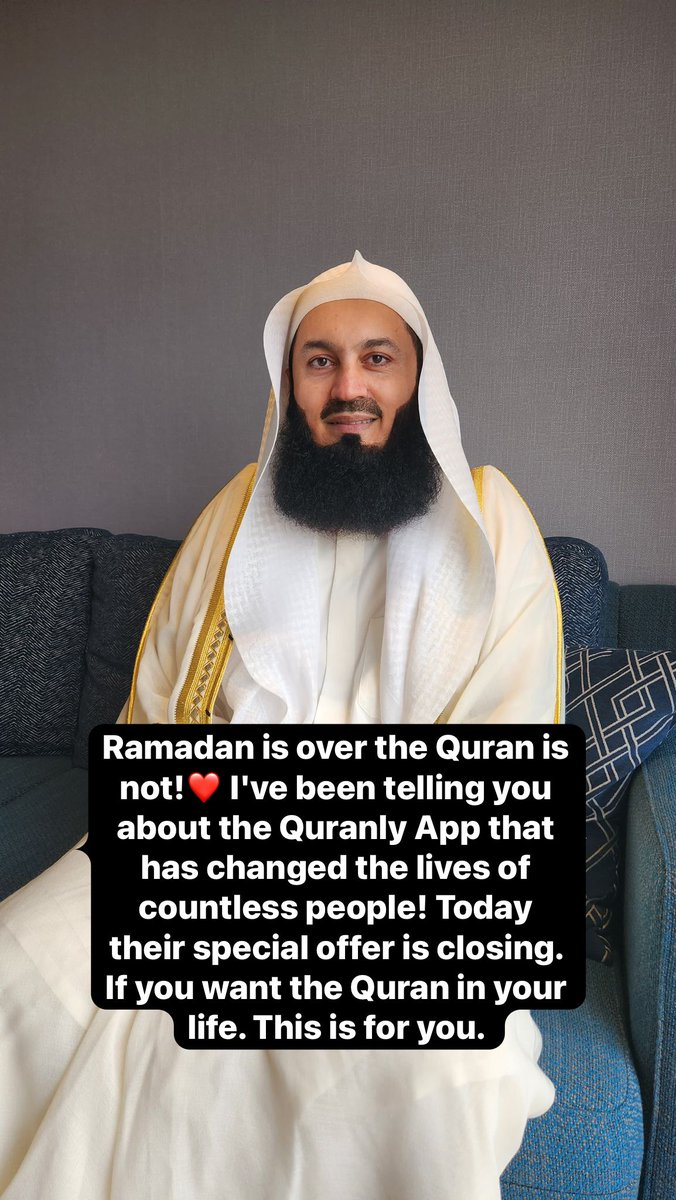 Ramadan is over the Quran is not!❤️ I've been telling you about the Quranly App that has changed the lives of countless people! Today their special offer is closing. If you want the Quran in your life. This is for you. promo.quranly.app/ramadan